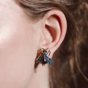 Bill Skinner Vintage Moth Studs