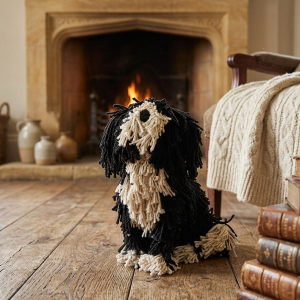 Aquarelle Home Dougal Dog Sitting – Black/Cream