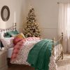 Laura Ashley Astleigh Floral Festive Red Reversible Bedding Set