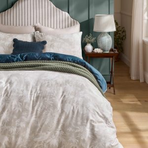 Laura Ashley Attleton Heritage Blue Reversible Bedding Set - 220TC reverse