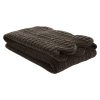 Laura Ashley Brady Scalloped Chocolate Bedspread 180cm x 235cm