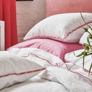 Designers Guild Burlington Fringe Fuchsia Pink Duvet Cover Set - 400TC cameo