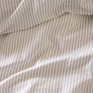 Laura Ashley Cornish Stripe Natural Bedding Set close up