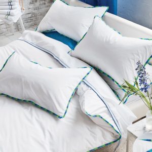 Designers Guild Burlington Fringe Cobalt Blue Duvet Cover Set - 400TC