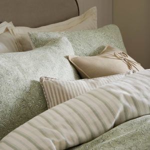Laura Ashley Elmdon Sage Reversible Bedding Set close up