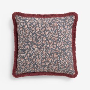 Laura Ashley Elmdon Dark Cranberry Microfibre Filled 50x50cm Cushion