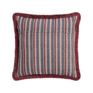 Laura Ashley Elmdon Dark Cranberry Microfibre Filled 50x50cm Cushion reverse