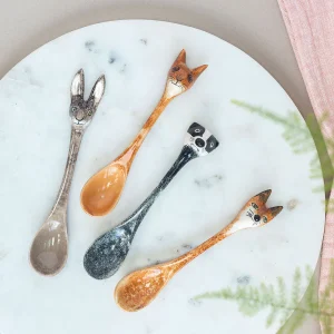 Hannah Turner Ceramic Painted Wildlife Spoons