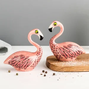 Hannah Turner Flamingo Salt and Pepper Shakers