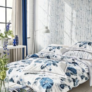 Designers Guild Indigo Flower Reversible Duvet Cover Set