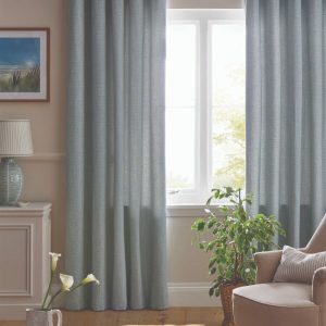 Laura Ashley Saltaire Seaspray Readymade Eyelet Curtains
