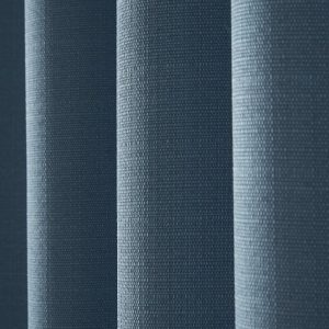 Laura Ashley Stephanie Dark Seaspray Readymade Blackout Eyelet Curtains fabric detail