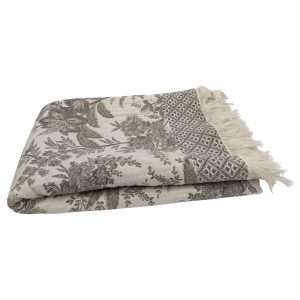 Laura Ashley Malbrook Jacquard Truffle 120cm x 170cm