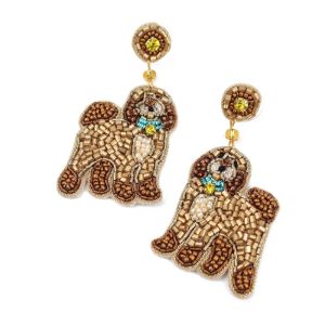 My Doris Cockapoo Beaded Earrings