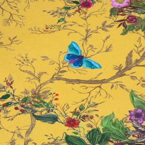 Timrous Beasties Bloomsbury Garden Cadmium Duvet Cover Set - 220TC close up