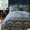 William Morris At Home Midnight Strawberry Thief Prussian Blue Bedding Set - 250TC