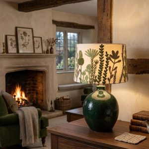 Aquarelle Home Harvest Lampshade Green Tapered