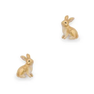 Bill Skinner Enamel Rabbit Studs