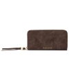 Katie Loxton Large Purse Bitter Chocolate Suedette