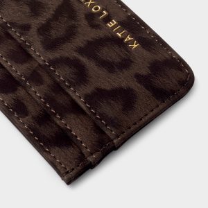 Katie Loxton Avery Cardholder Chocolate Leopard