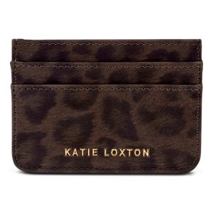 Katie Loxton Avery Cardholder Chocolate Leopard