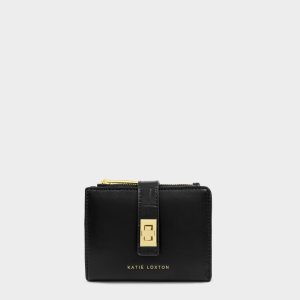 Katie Loxton Orin Twist Lock Purse Black / Black Croc