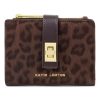 Katie Loxton Orin Twist Lock Purse Chocolate Leopard