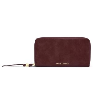 Katie Loxton Large Purse Cherry Suedette
