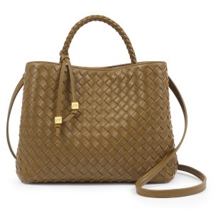 Katie Loxton Nova Hand Woven Top Handle Bag Olive —