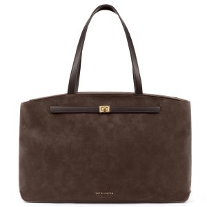 Katie Loxton Orin Tote Bag Bitter Chocolate Suedette / Bitter Chocolate