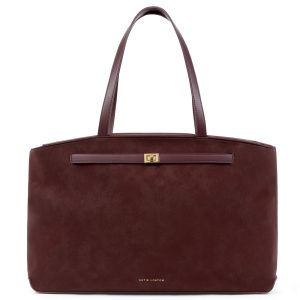 Katie Loxton Orin Tote Bag Cherry Suedette / Cherry