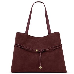 Katie Loxton Lori Tote Bag Cherry Suedette