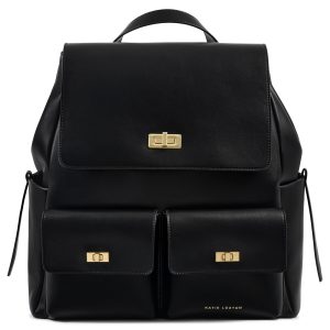 Katie Loxton Tara Twist Lock Backpack Black