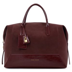 Katie Loxton Charlbury Cabin Bag Cherry Suedette / Cherry Patent Crackle