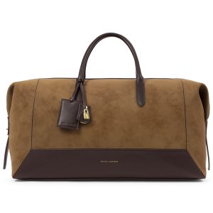 Katie Loxton Charlbury Weekend Bag Caramel Suedette / Bitter Chocolate