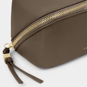 Katie Loxton Fold-Out Mirror Make Up Bag Mink