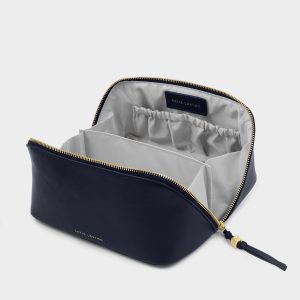 Katie Loxton Soho Medium Make Up / Wash Bag Navy