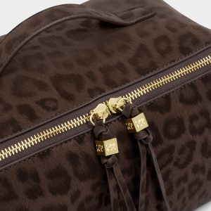 Katie Loxton Soho Medium Make Up / Wash Bag Bitter Chocolate