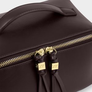 Katie Loxton Soho Medium Make Up / Wash Bag Bitter Chocolate