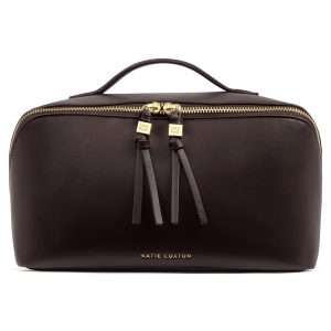 Katie Loxton Soho Large Make Up / Wash Bag Bitter Chocolate