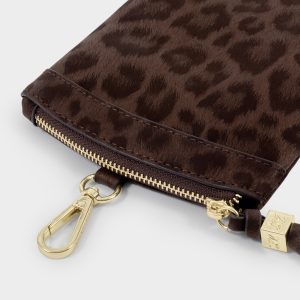 Katie Loxton Duo Sunglasses Case Chocolate Leopard