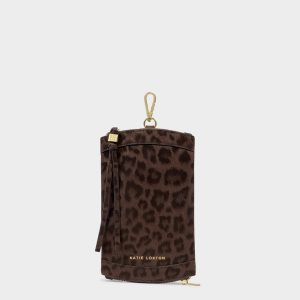 Katie Loxton Duo Sunglasses Case Chocolate Leopard