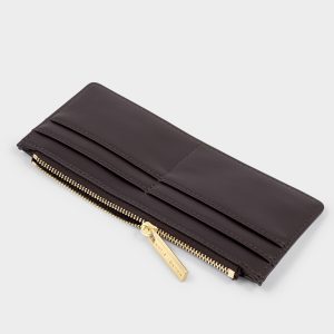 Katie Loxton Glasses And Cardholder Case With Strap Chocolate Suedette / Chocolate