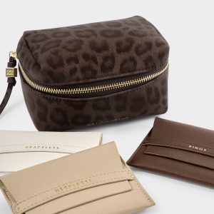 Katie Loxton Accessories Organiser Chocolate Leopard