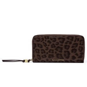 Katie Loxton Large Purse Chocolate Leopard