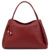 Katie Loxton Nova Hand Woven Large Shoulder Bag Crimson