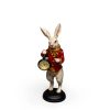 The White Rabbit Standing Clock Figure - Red