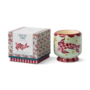 Paddywax A Dopo Koi Fish Ceramic Candle - Sea Salt & Sage