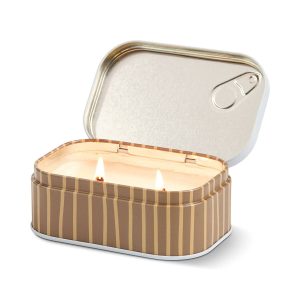 Paddywax Bistro Cappuccino Printed Tin Candle - Chocolate & Cherry