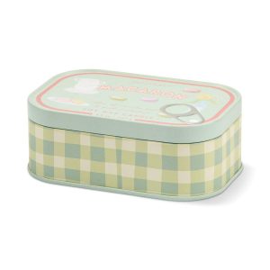 Paddywax Bistro Macaron Printed Tin Candle - Amber & Pistachio